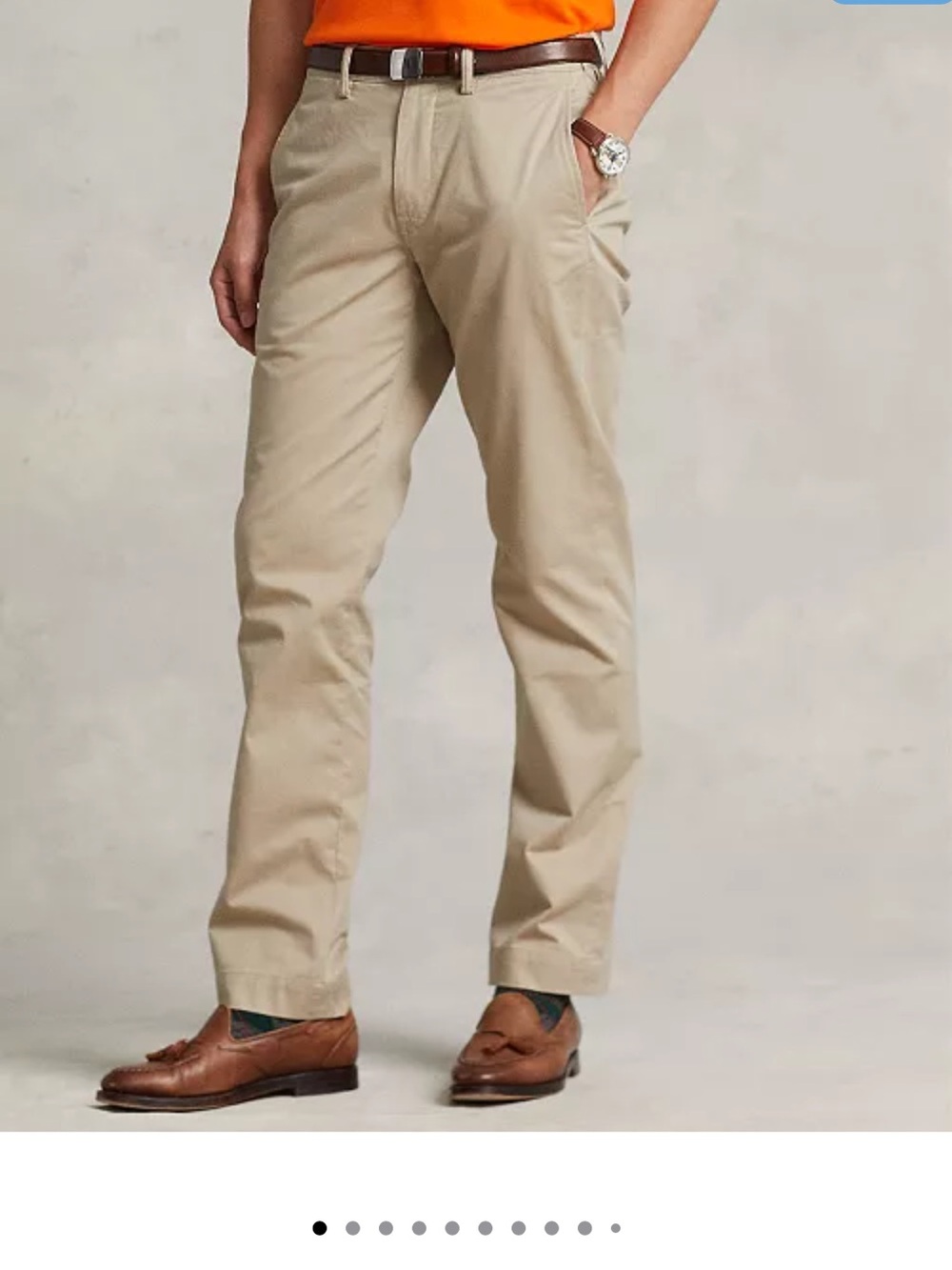 Polo by Ralph Lauren Men's Khaki Straight-Leg Chinos